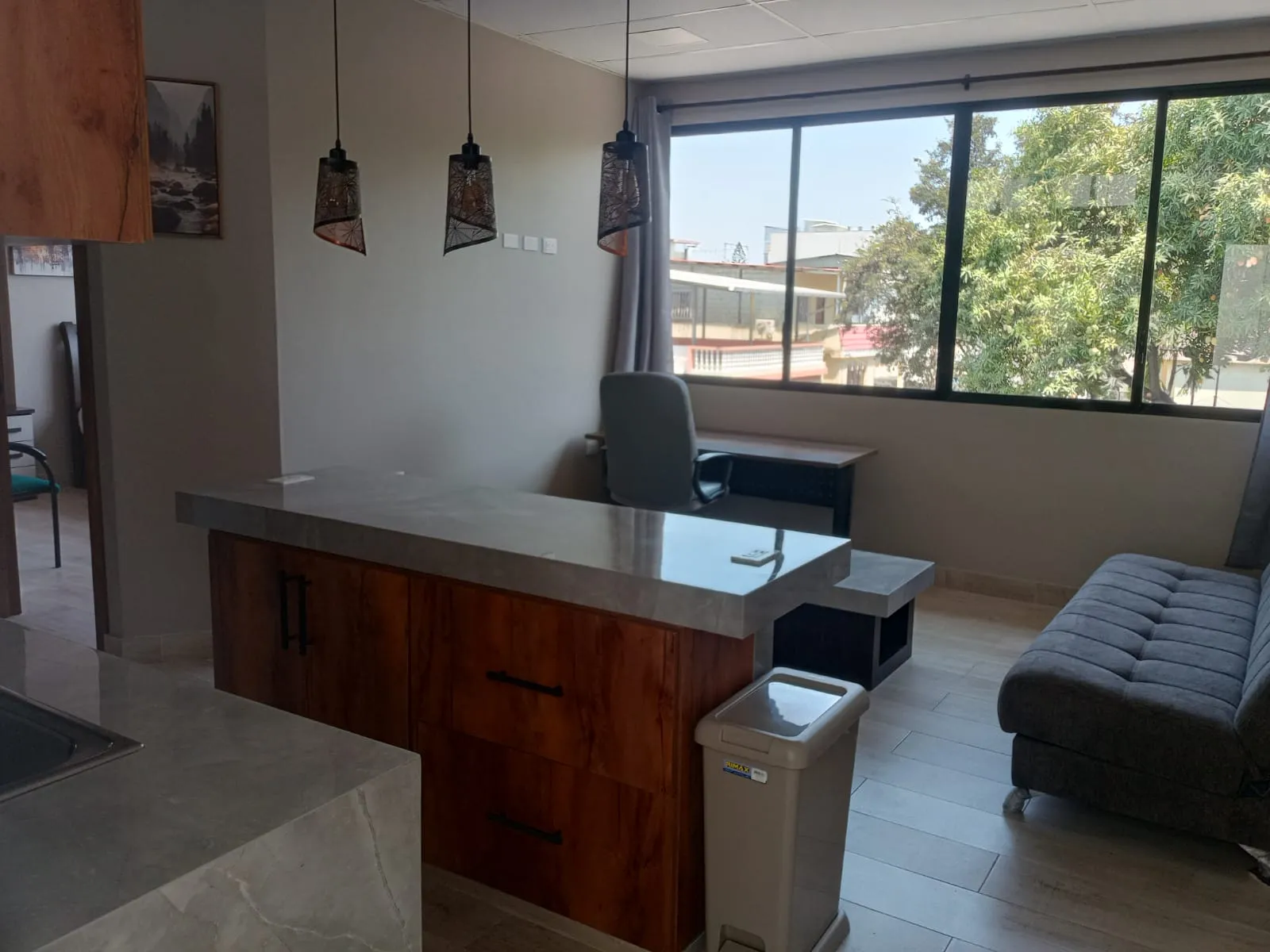 mini suite amobada habitacion sala